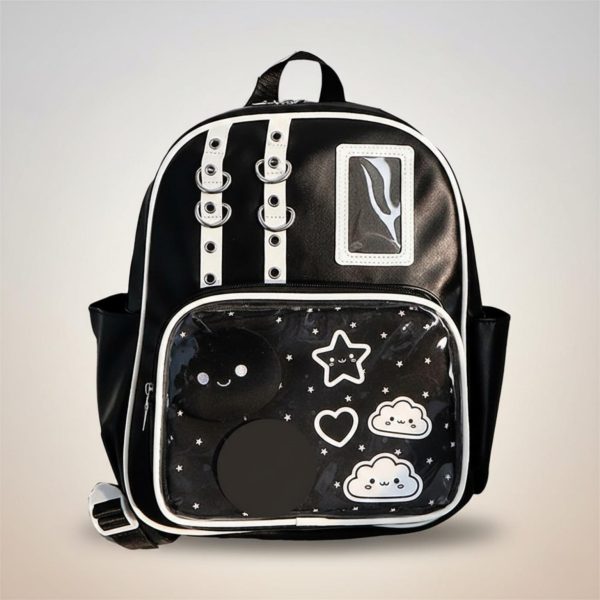 Kawaii Ita Backpack for Plushies and Pins — ita backpack detail view
