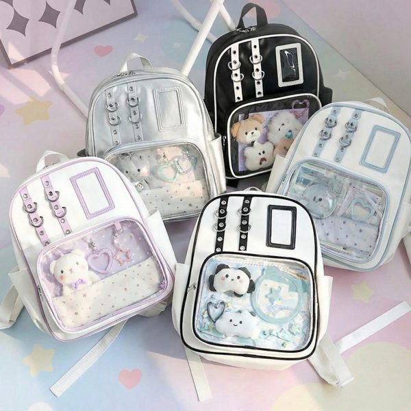 Kawaii Ita Backpack for Plushies and Pins — ita backpack detail view