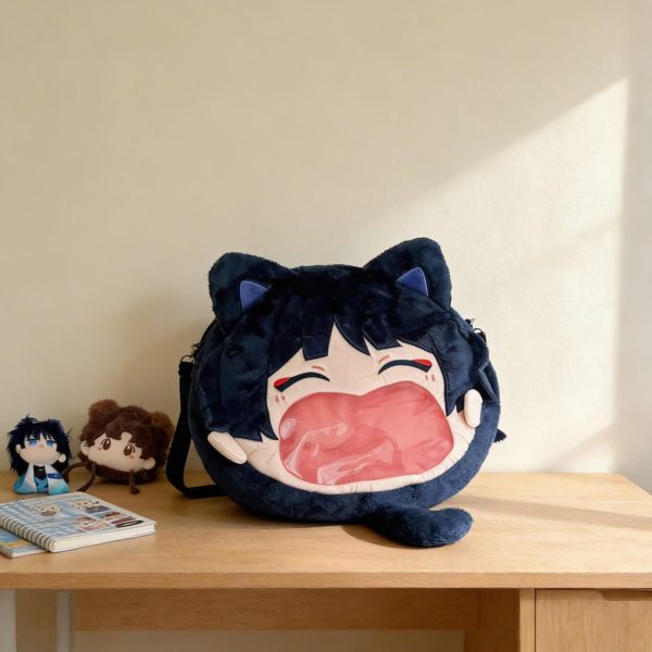 Kawaii Ita Backpack for Plushies and Pins — ita backpack detail view