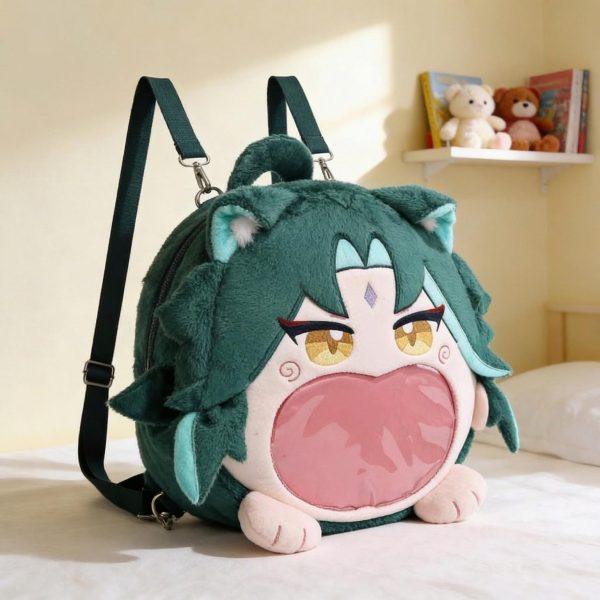 Kawaii Ita Backpack for Plushies and Pins — ita backpack detail view
