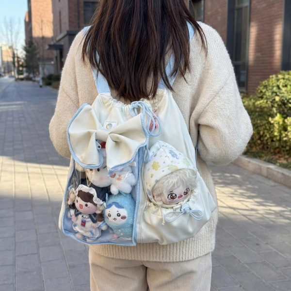 Kawaii Ita Backpack for Plushies and Pins — ita backpack detail view