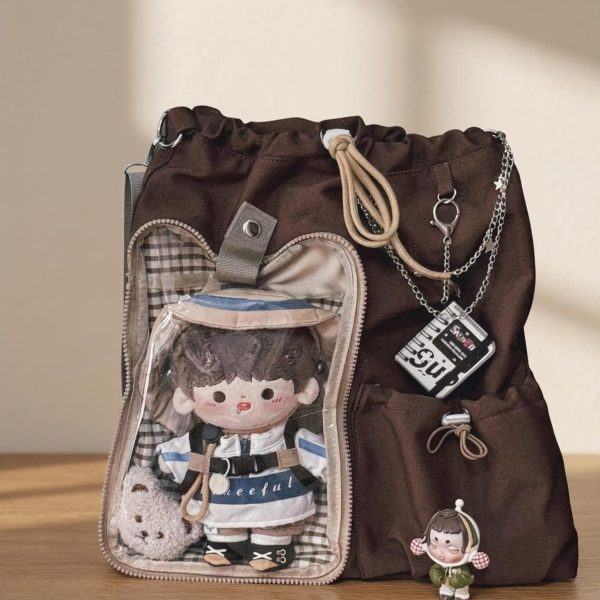 Kawaii Ita Backpack for Plushies and Pins — ita backpack detail view