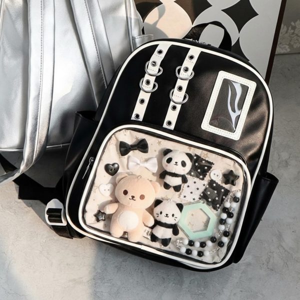 Kawaii Ita Backpack for Plushies and Pins — ita backpack detail view