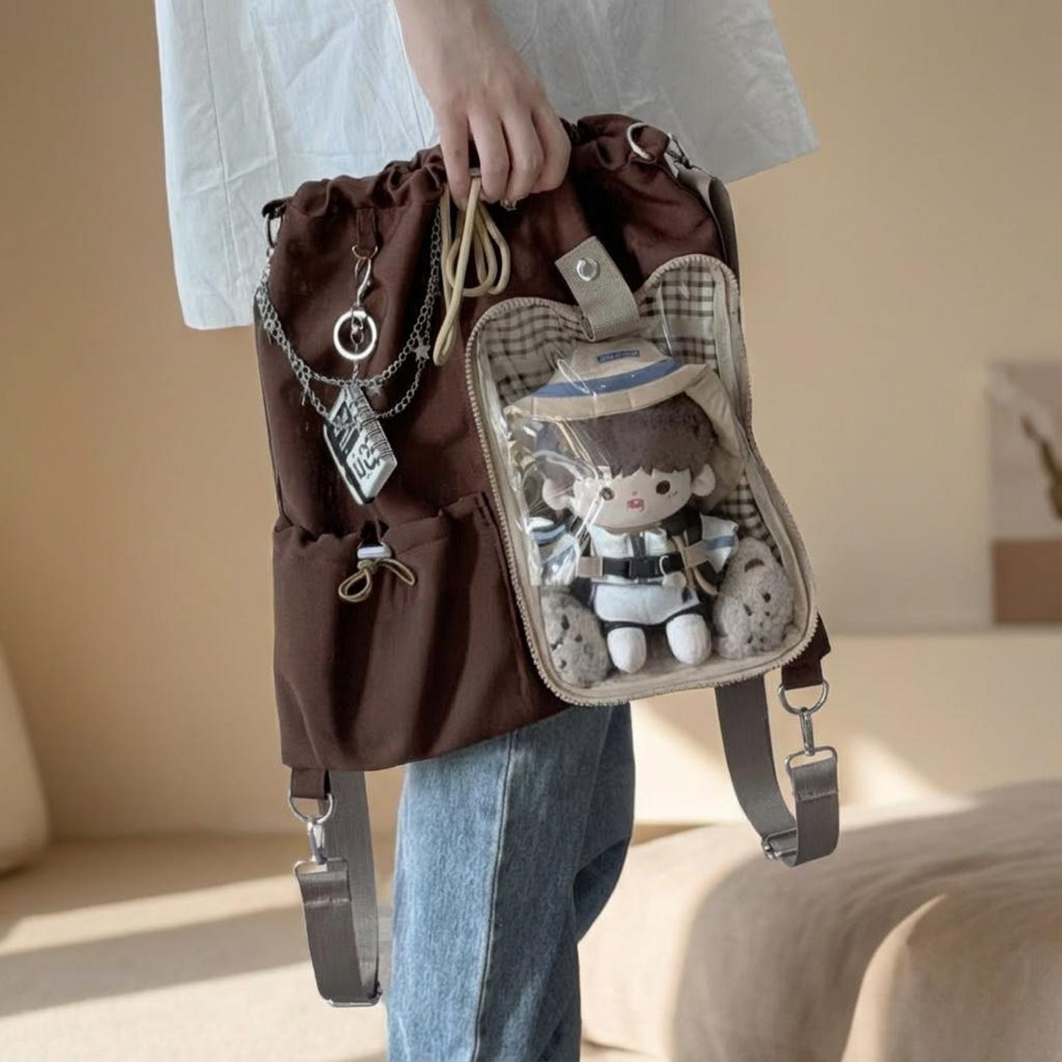 Kawaii Ita Backpack for Plushies and Pins Kawaii Ita Backpack for Plushies and Pins — ita backpack detail view