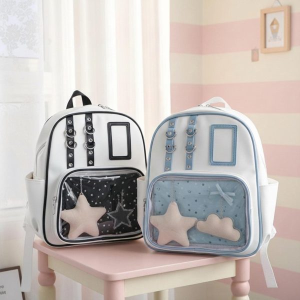 Kawaii Ita Backpack for Plushies and Pins — ita backpack detail view