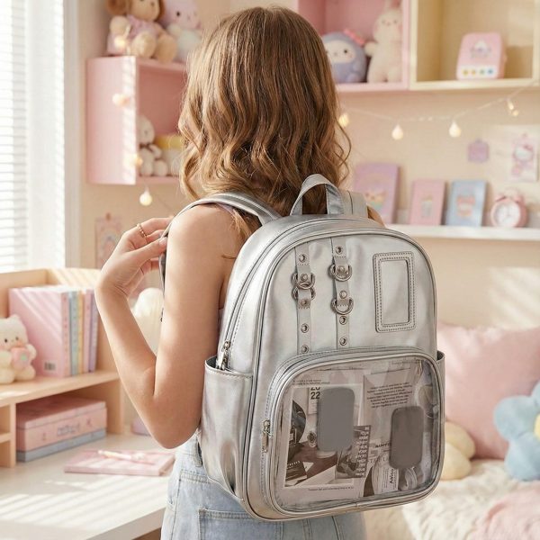 Kawaii Ita Backpack for Plushies and Pins — ita backpack detail view