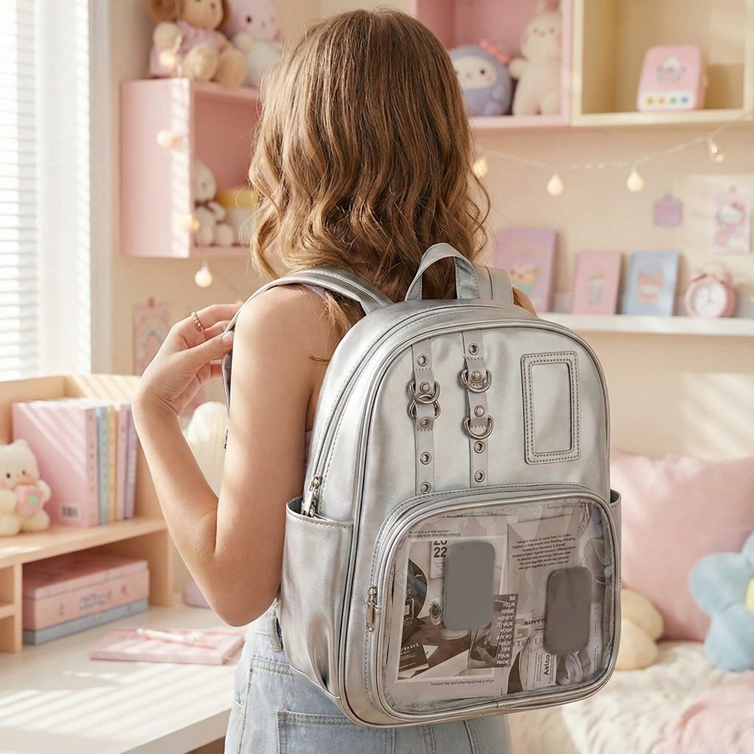 Kawaii Ita Backpack for Plushies and Pins Kawaii Ita Backpack for Plushies and Pins — ita backpack detail view