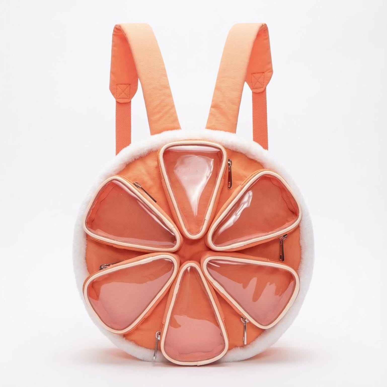 Kawaii Ita Backpack with Clear Window for Photocards and Pins Kawaii Ita Backpack with Clear Window for Photocards and Pins — ita backpack detail view