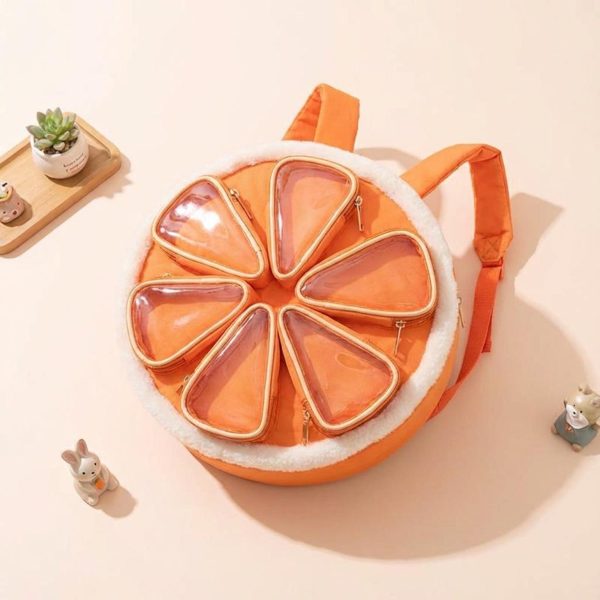 Kawaii Ita Backpack with Clear Window for Photocards and Pins — ita backpack detail view