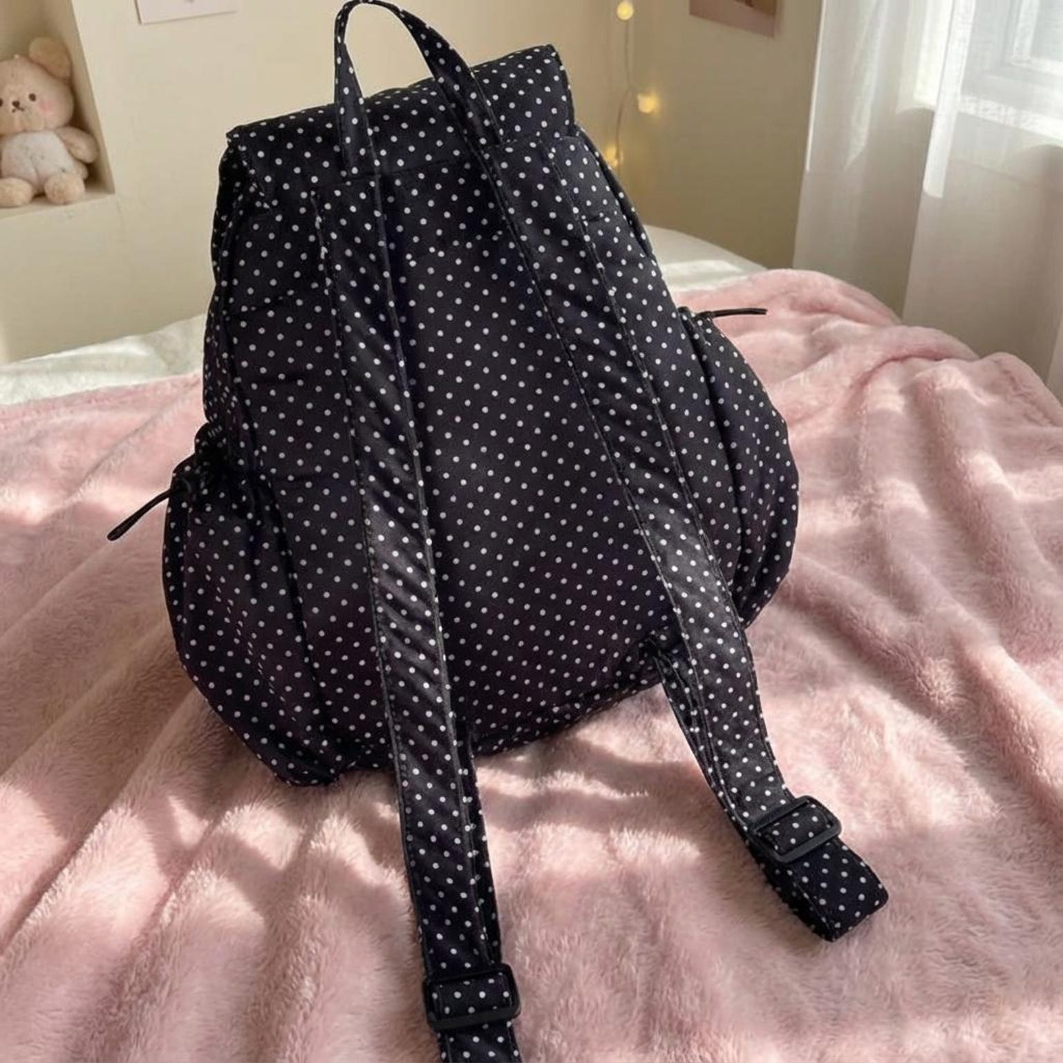 Kawaii Ita Backpack with Clear Window for Plushies and Pins Kawaii Ita Backpack with Clear Window for Plushies and Pins — ita backpack detail view