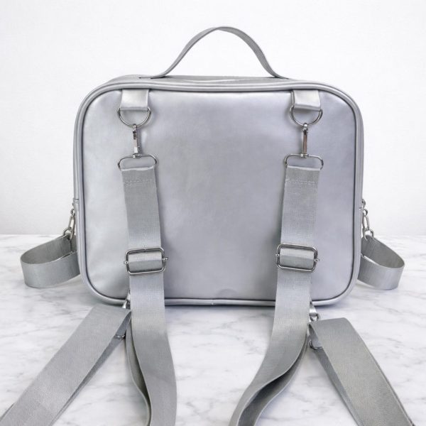 Kawaii Ita Crossbody Bag with Clear Window for Plushies and Pins — crossbody ita bag detail view