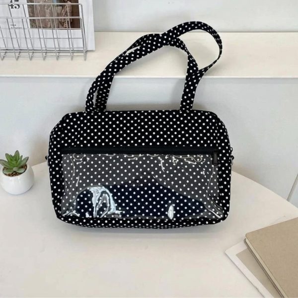 Kawaii Ita Shoulder Bag for Photocards and Pins — crossbody ita bag detail view