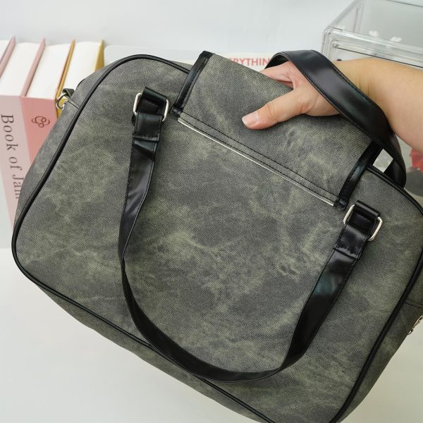 Kawaii Y2K Ita Messenger Bag with Clear Window for Plushies and Pins — ita bag detail view