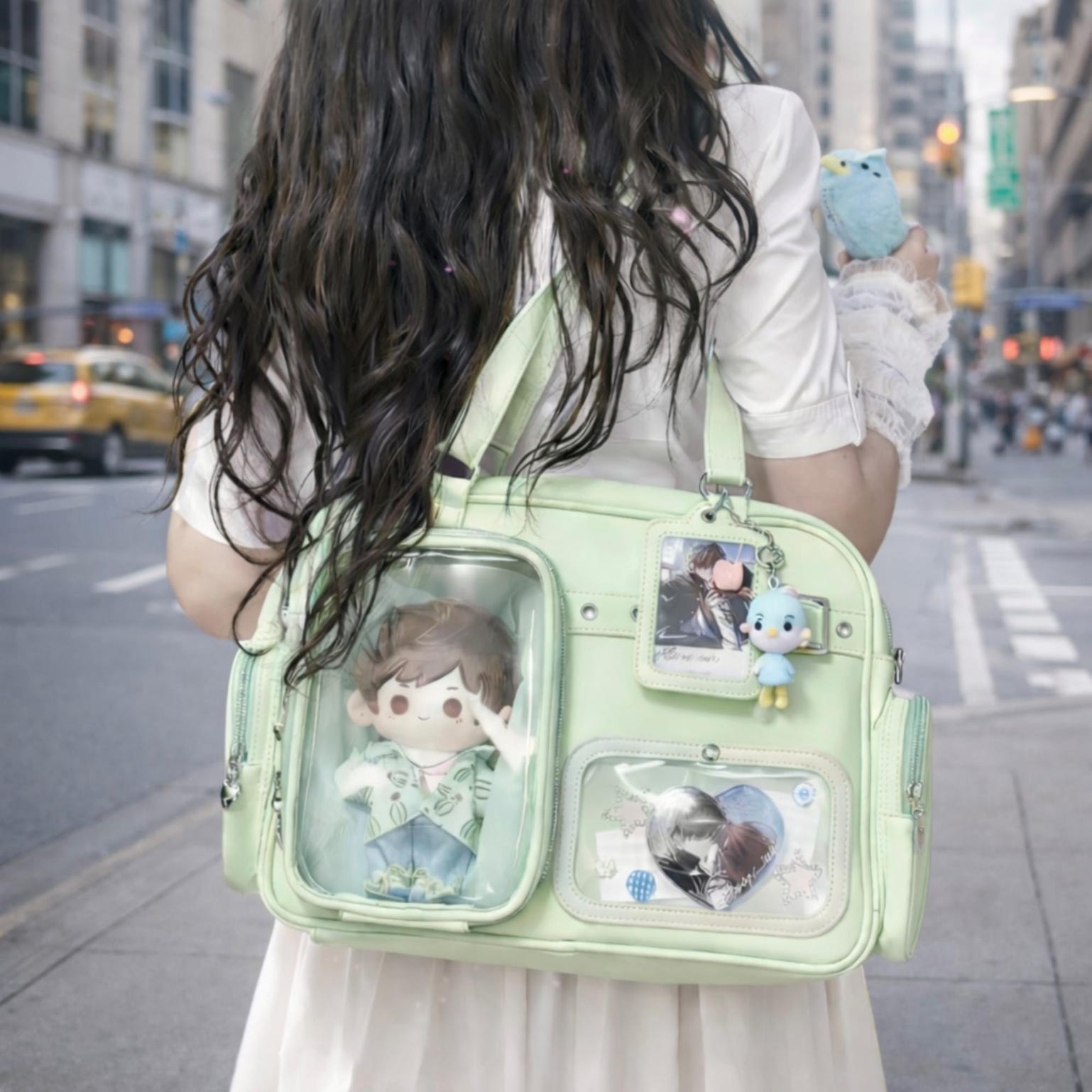 Large Black Ita Backpack for Pin Display Large Black Ita Backpack for Pin Display — ita backpack with clear display window