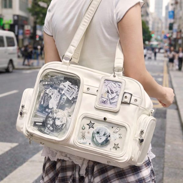 Large Black Ita Backpack for Pin Display — ita backpack detail view