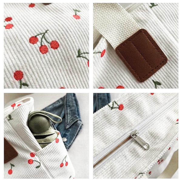 Large Cherry Shoulder Bag — crossbody ita bag detail view
