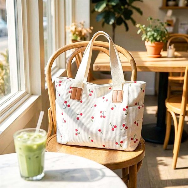 Large Cherry Shoulder Bag — crossbody ita bag detail view