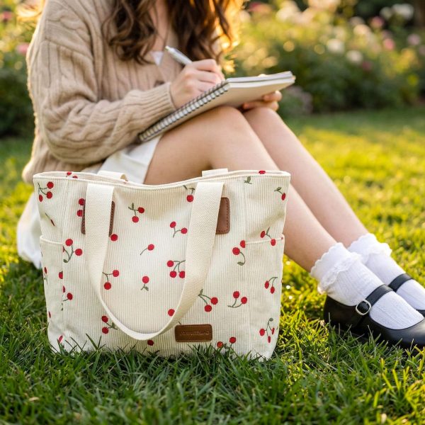 Large Cherry Shoulder Bag — crossbody ita bag detail view