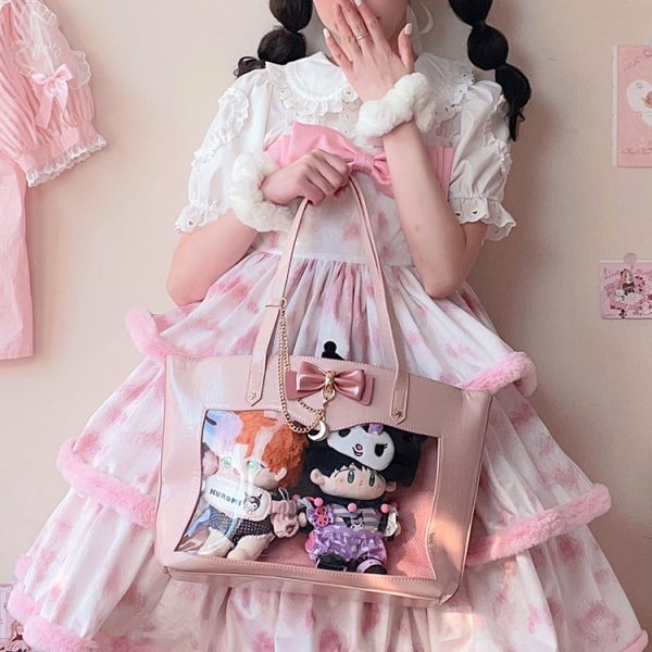 Large Kawaii Ita Shoulder Bag — crossbody ita bag detail view