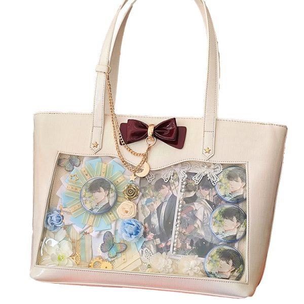 Large Kawaii Ita Shoulder Bag — crossbody ita bag detail view