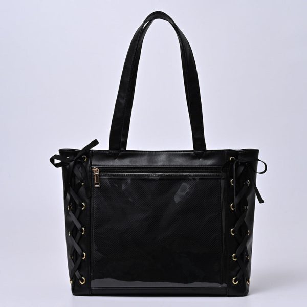 Large Ribbon Ita Tote Bag — ita tote bag detail view