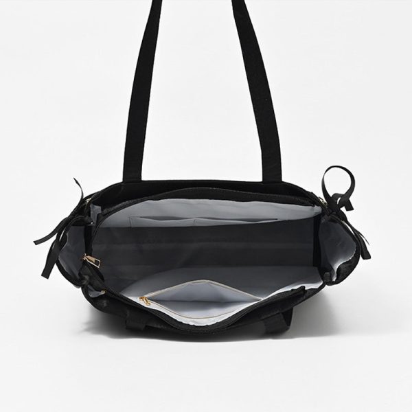 Large Ribbon Ita Tote Bag — ita tote bag detail view