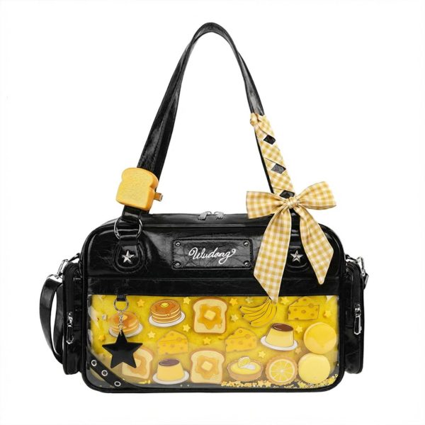Large Y2K Convertible Ita Bag for Pin Display — ita bag detail view