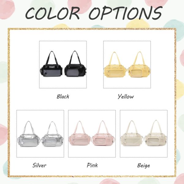 Large Y2K Convertible Ita Bag for Pin Display — ita bag detail view