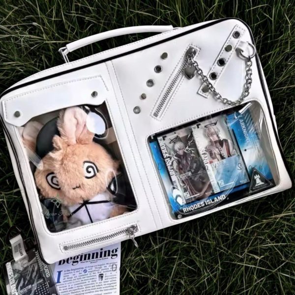 Mini Black Convertible Ita Bag — mini ita bag detail view