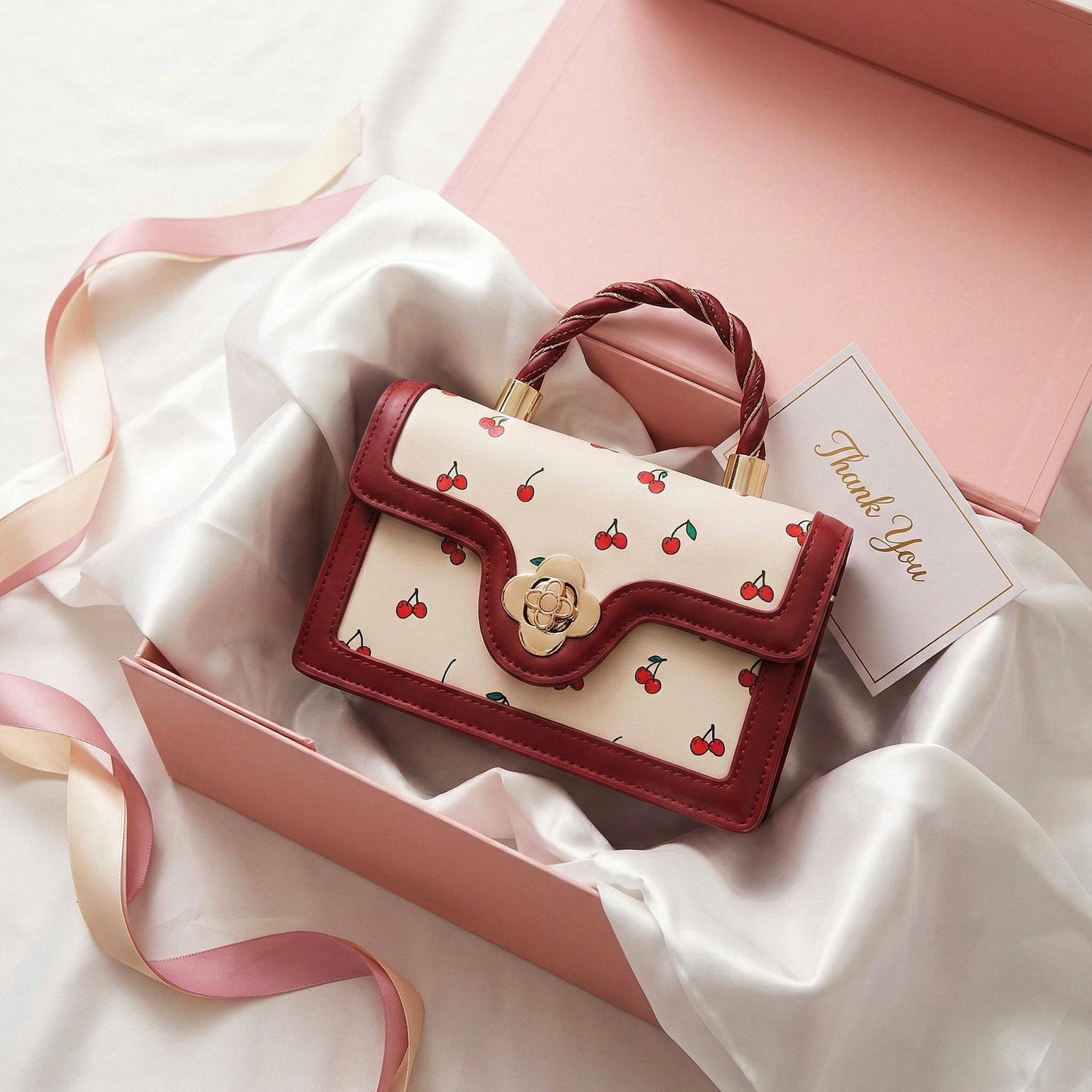 Mini Gold Cherry Crossbody Bag Mini Gold Cherry Crossbody Bag — crossbody ita bag detail view
