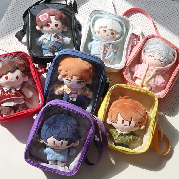 Mini Ita Crossbody Bag with Clear Window for Plushies and Pins — crossbody ita bag with clear display window