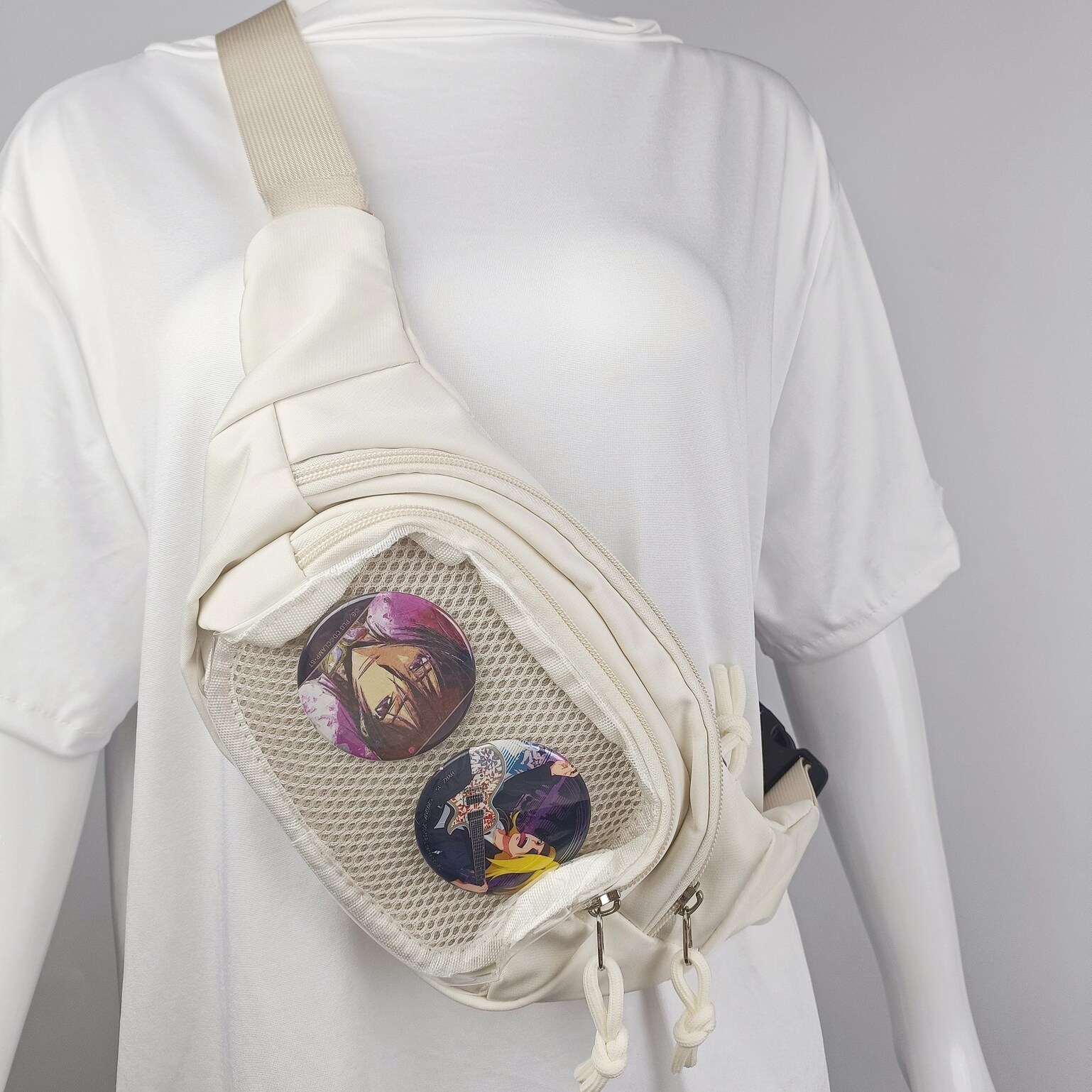 Mini Ita Crossbody Bag with Clear Window and Included Insert for Plushies and Pins Mini Ita Crossbody Bag with Clear Window and Included Insert for Plushies and Pins — crossbody ita bag with clear display window