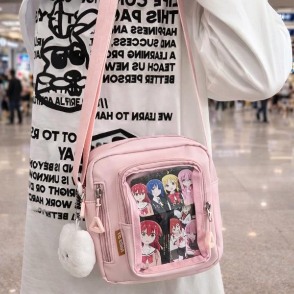 Mini Pastel Y2K Convertible Ita Bag for Pin Display — mini ita bag detail view