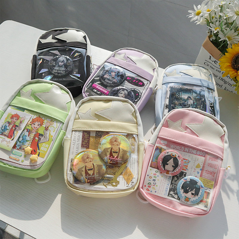 Mini Star Ita Bag with Clear Window for Pin Display Mini Star Ita Bag with Clear Window for Pin Display — mini ita bag with clear display window