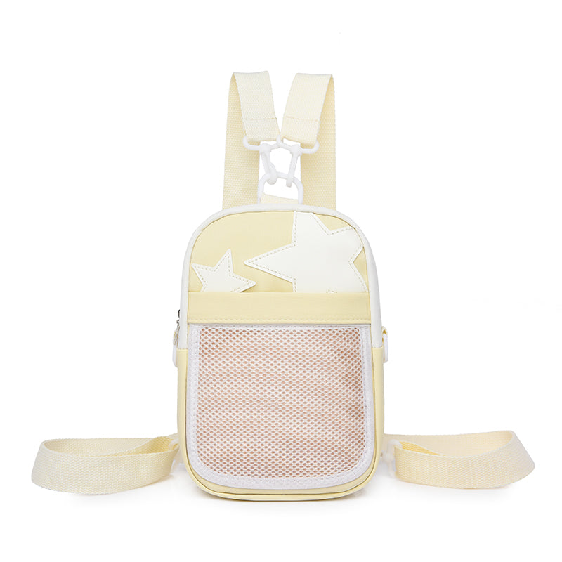 Mini Star Ita Bag with Clear Window for Pin Display Mini Star Ita Bag with Clear Window for Pin Display — mini ita bag detail view