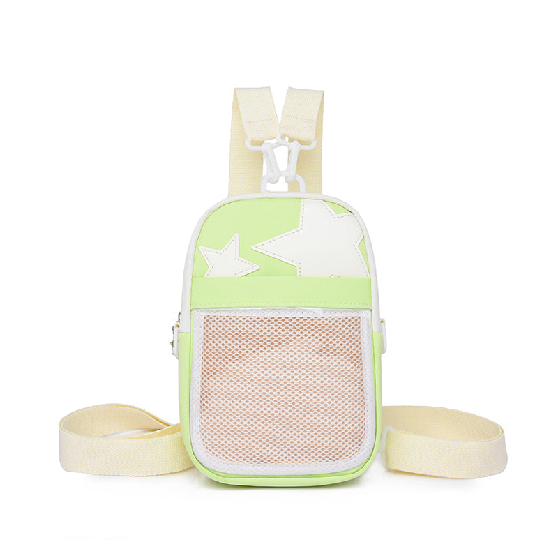 Mini Star Ita Bag with Clear Window for Pin Display Mini Star Ita Bag with Clear Window for Pin Display — mini ita bag detail view