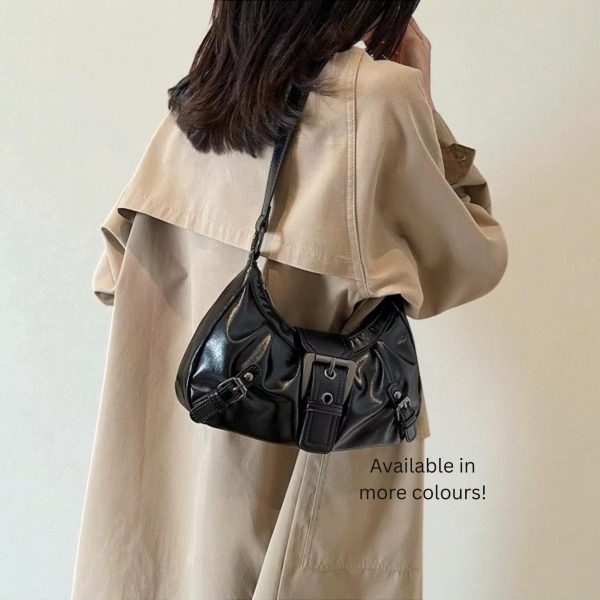 Mini Vintage Shoulder Bag — crossbody ita bag with clear display window