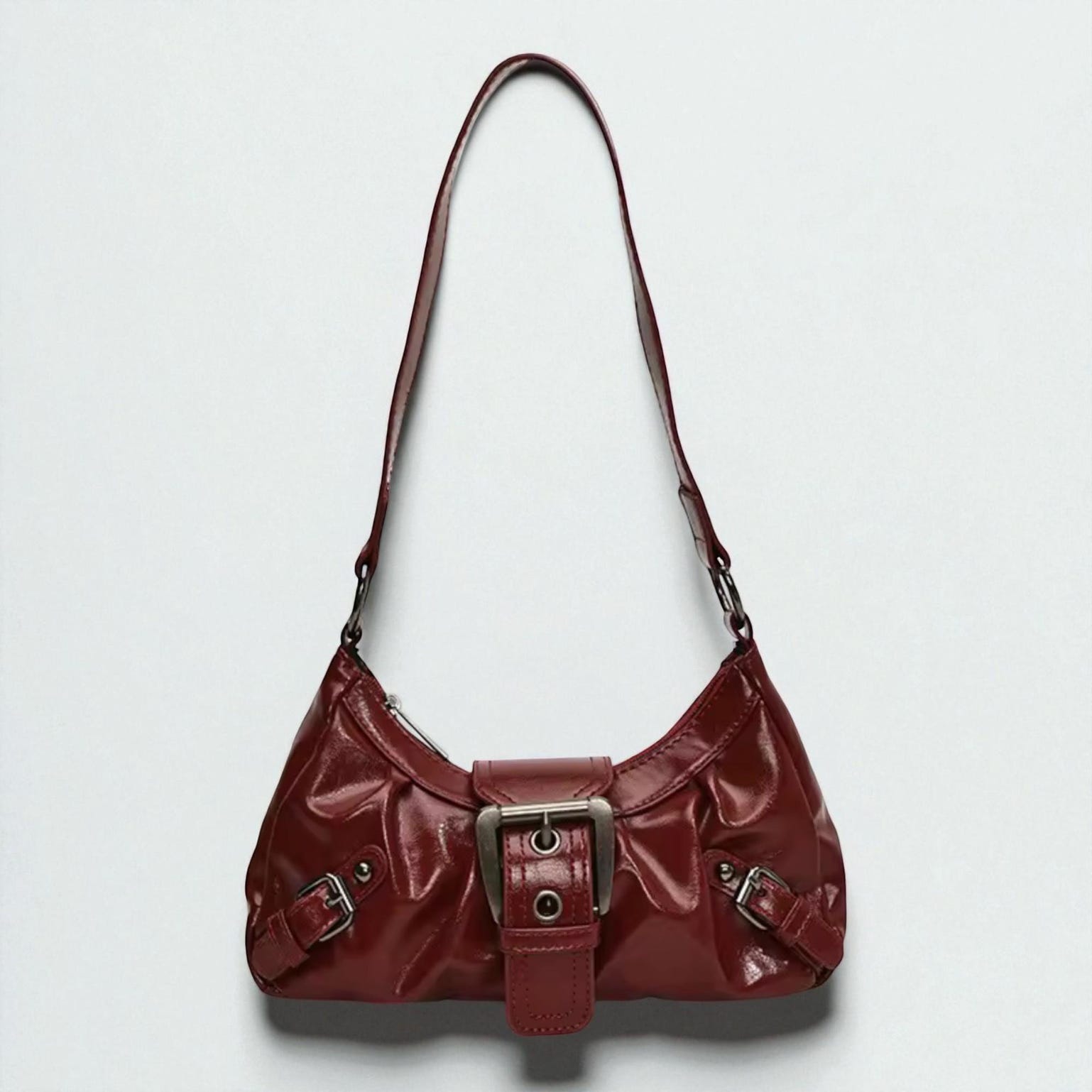 Mini Y2K Vintage Shoulder Bag for Pin Display Mini Y2K Vintage Shoulder Bag for Pin Display — crossbody ita bag detail view