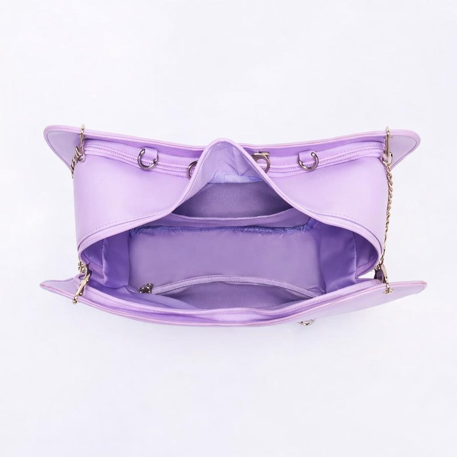 Pastel Convertible Bag with Clear Window for Pin Display Pastel Convertible Bag with Clear Window for Pin Display — ita bag detail view