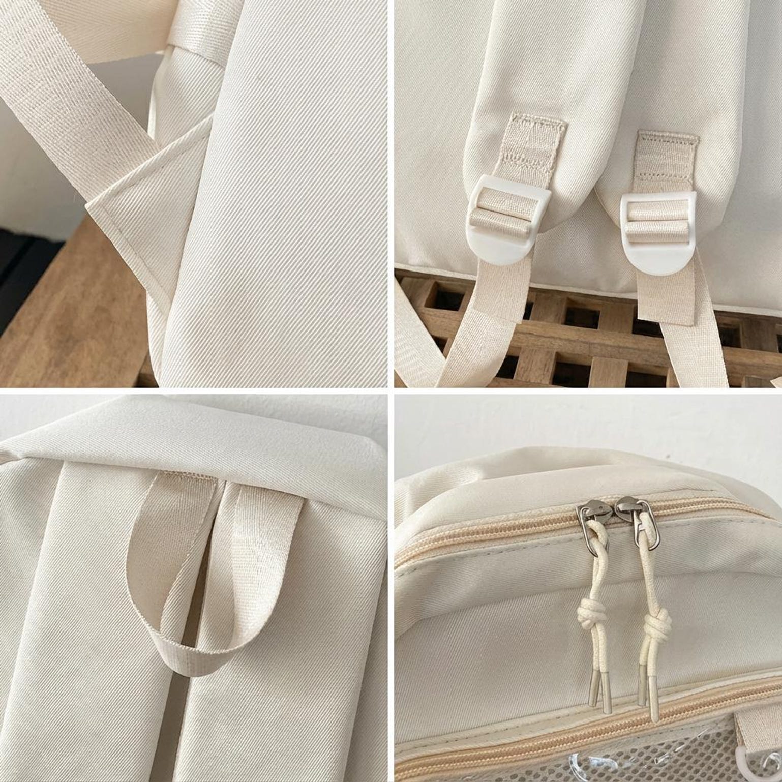 Pastel Ita Backpack with Clear Window for Pin Display Pastel Ita Backpack with Clear Window for Pin Display — ita backpack detail view