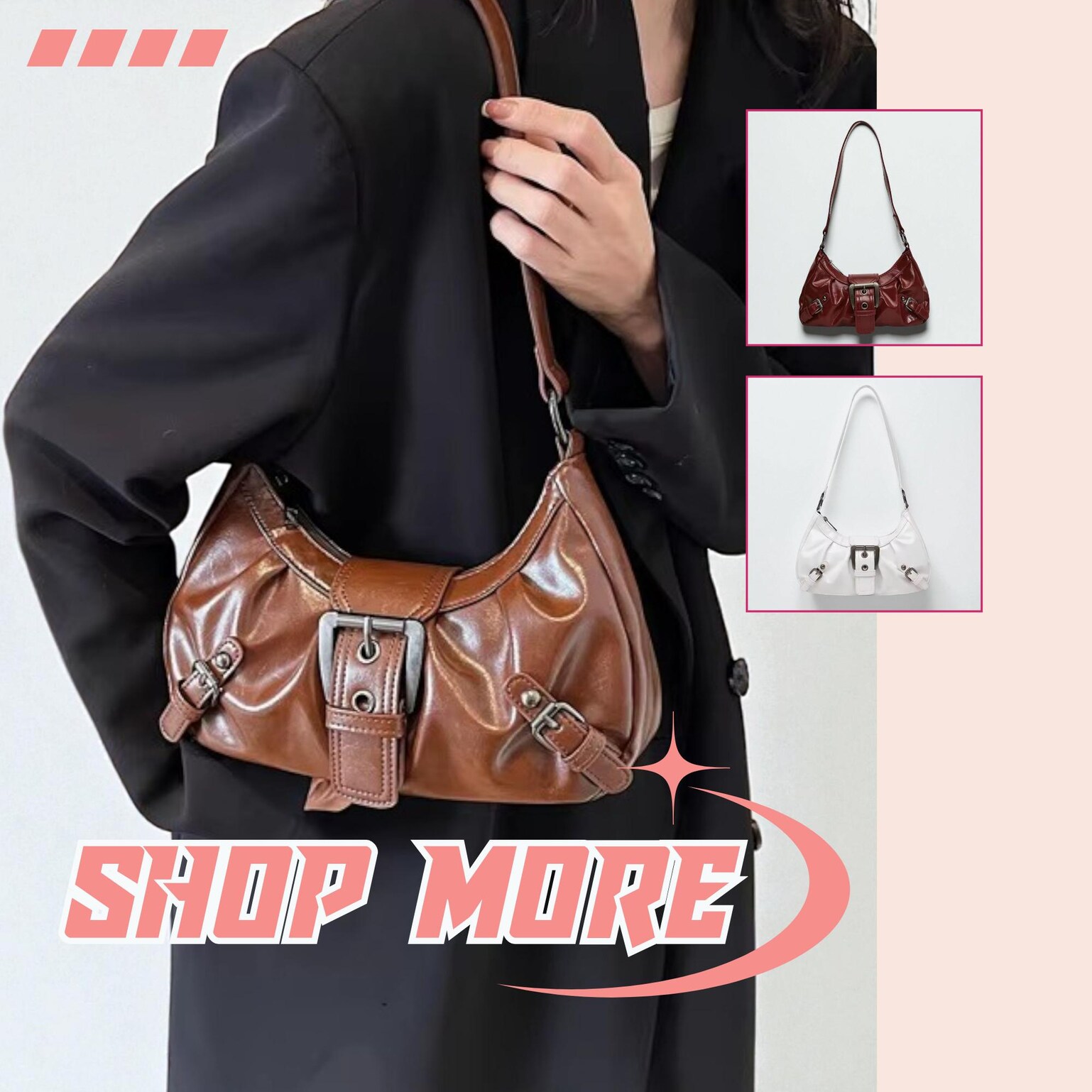 Pastel Kawaii Convertible Ita Bag for Pin Display Pastel Kawaii Convertible Ita Bag for Pin Display — ita bag detail view