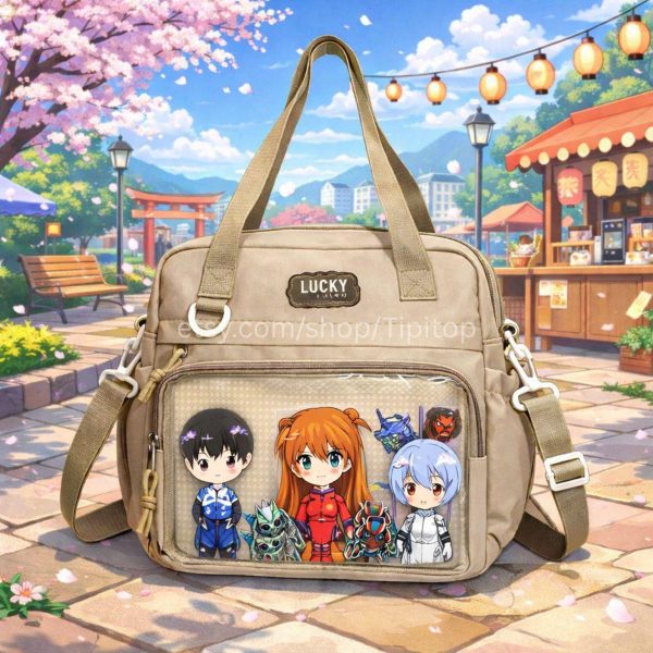 Pastel Kawaii Ita Backpack for Pin Display — ita backpack detail view
