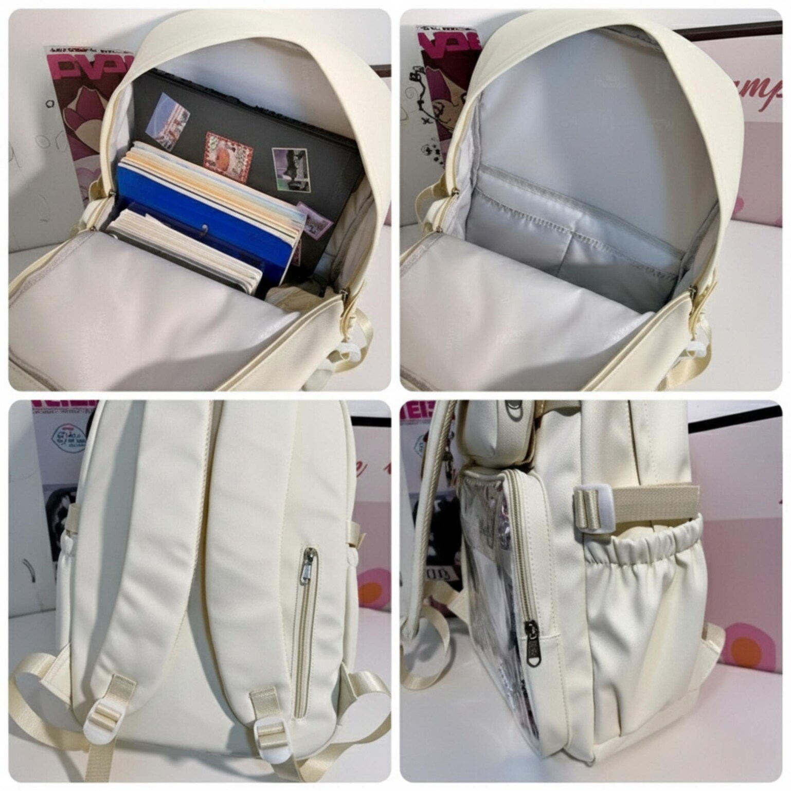 Pastel Kawaii Ita Backpack for Plushies and Pins Pastel Kawaii Ita Backpack for Plushies and Pins — ita backpack detail view