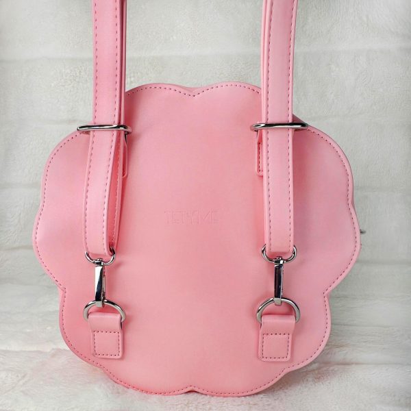 Pink Ita Bag with Clear Window for Pin Display — ita bag detail view