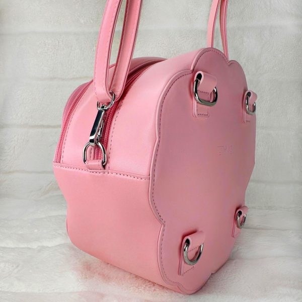 Pink Ita Bag with Clear Window for Pin Display — ita bag detail view