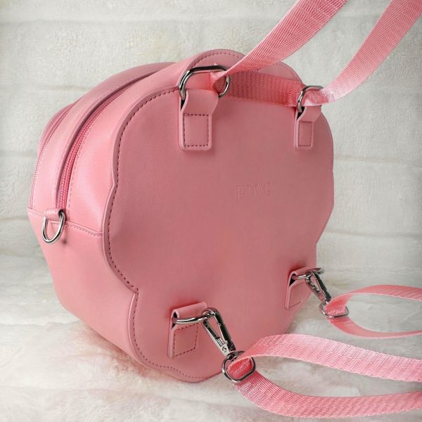 Pink Ita Bag with Clear Window for Pin Display — ita bag detail view
