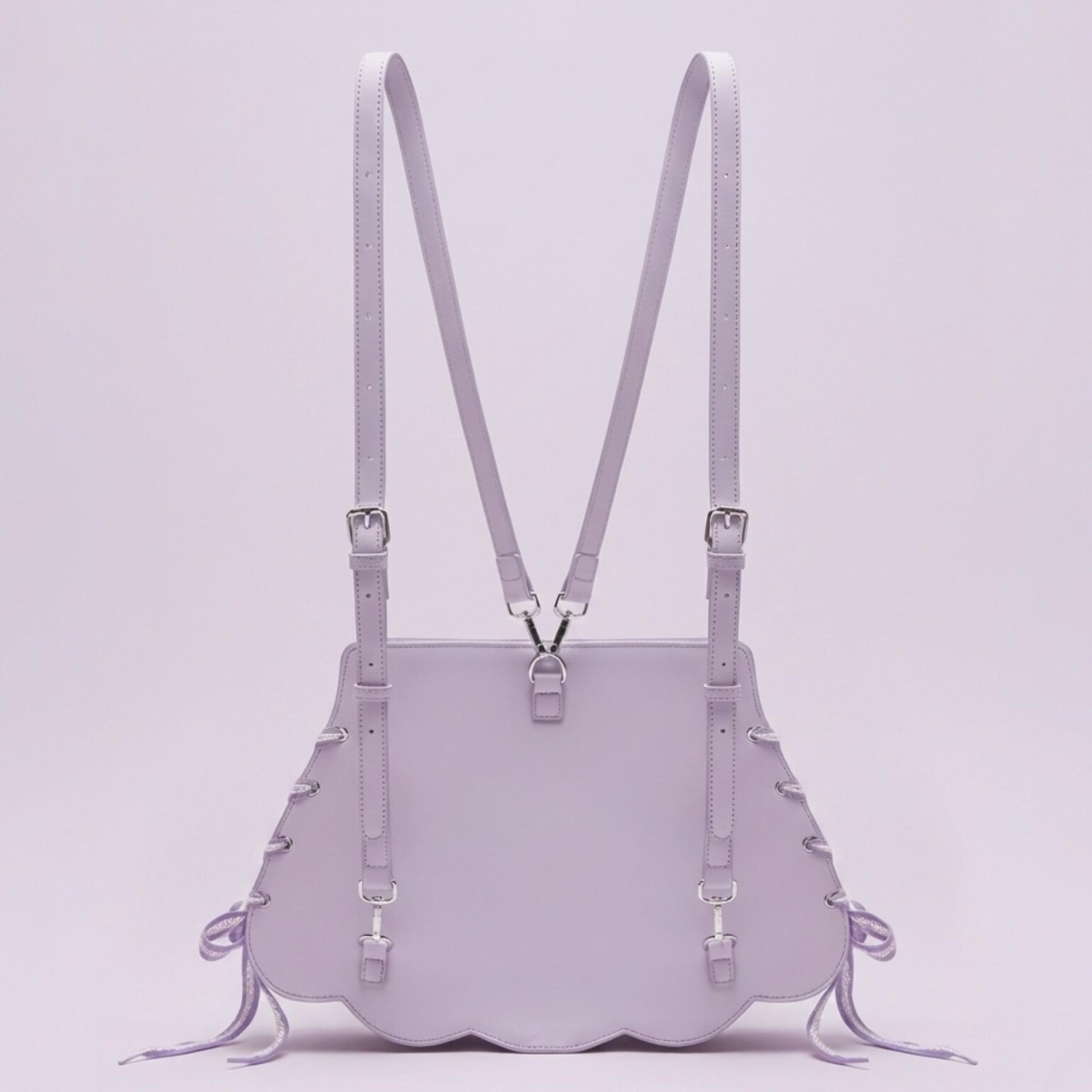 Purple Kawaii Ita Crossbody Bag for Pin Display Purple Kawaii Ita Crossbody Bag for Pin Display — crossbody ita bag detail view