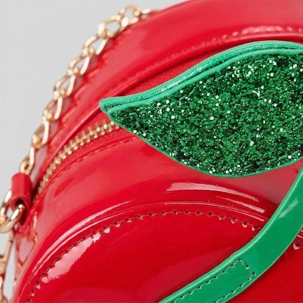 Red Cherry Convertible Bag — ita bag detail view