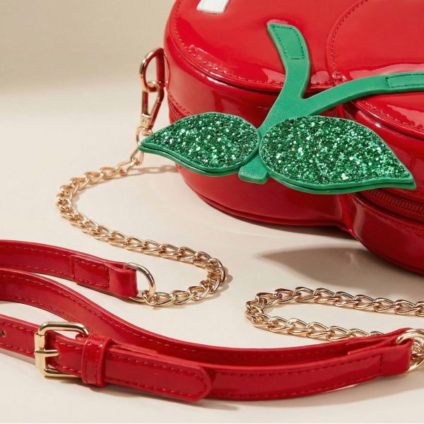 Red Cherry Convertible Bag — ita bag detail view