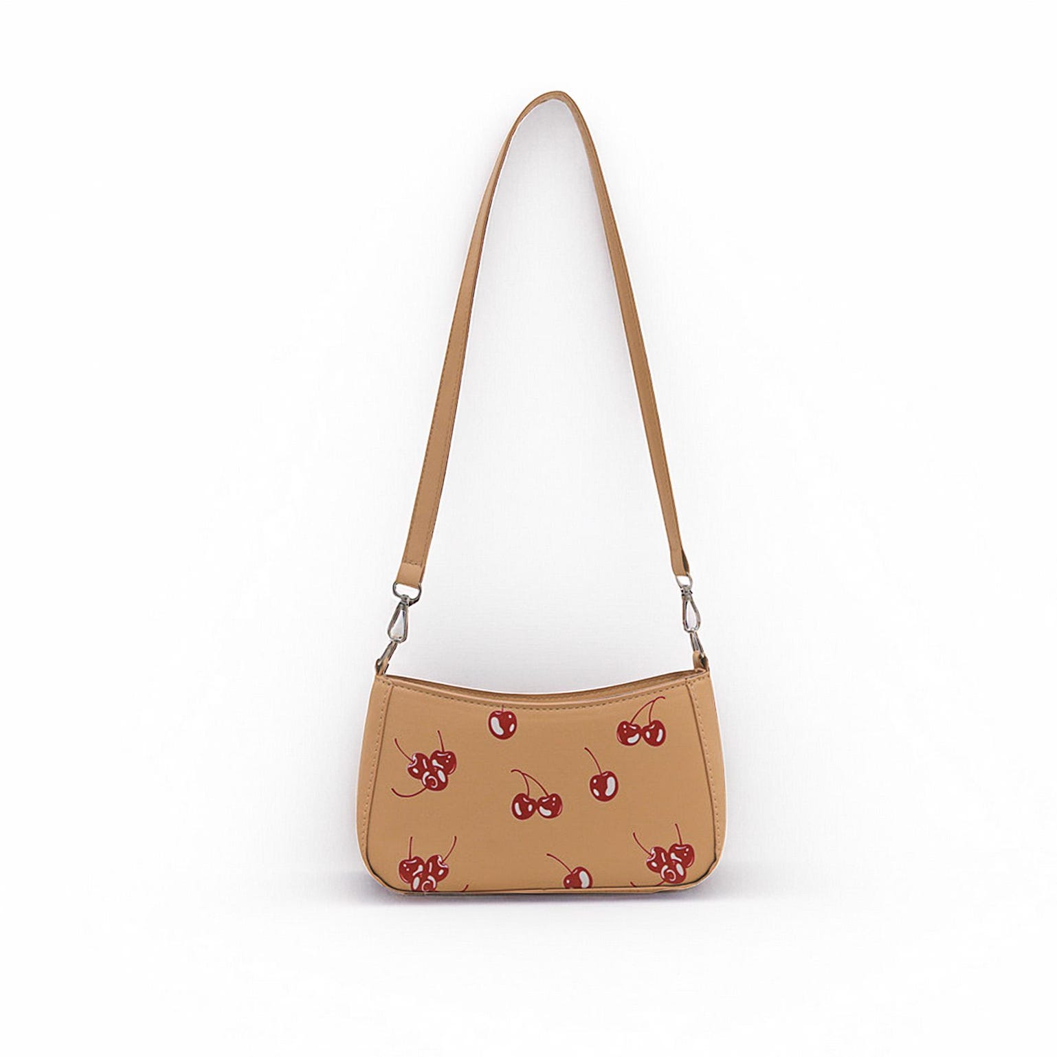 Red Cherry Shoulder Bag for Pin Display Red Cherry Shoulder Bag for Pin Display — crossbody ita bag detail view